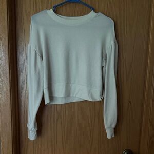 Cream Long Sleeve Sweatshirt